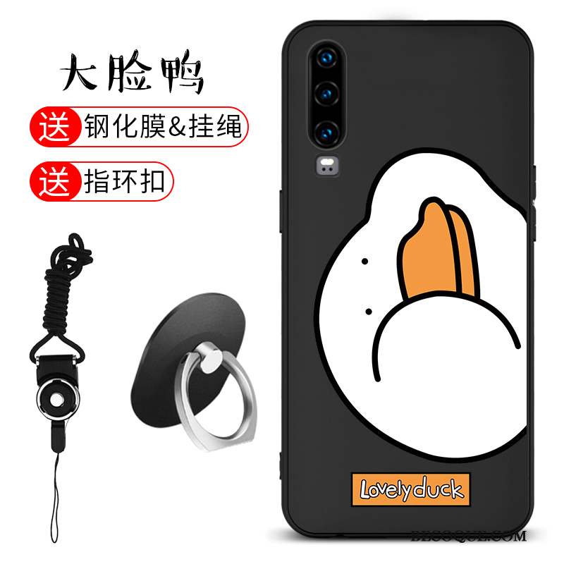 Huawei P30 Coque Tout Compris Noir Charmant Étui Incassable Très Mince