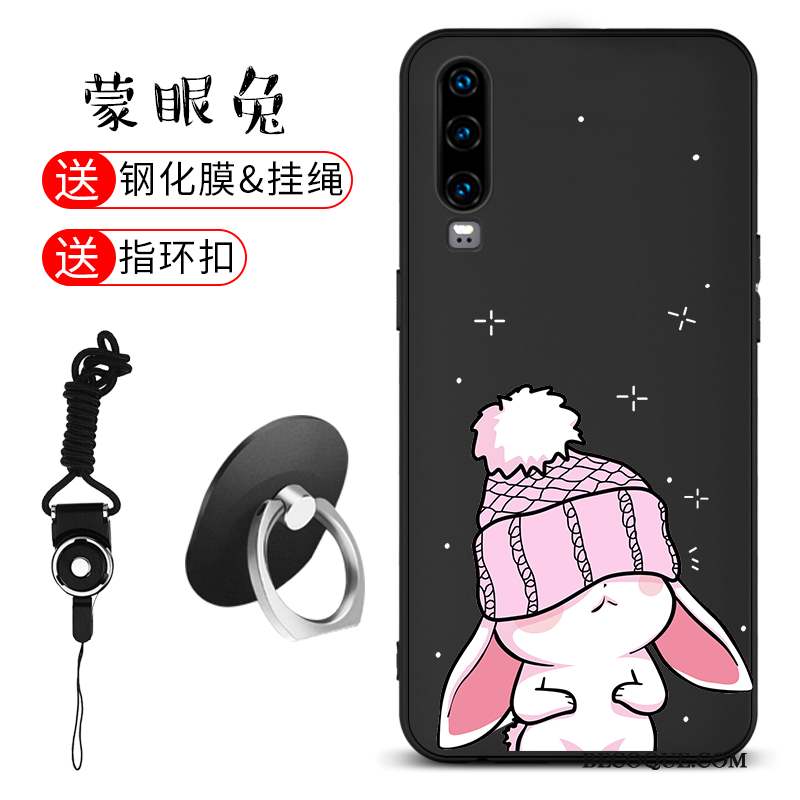 Huawei P30 Coque Tout Compris Noir Charmant Étui Incassable Très Mince