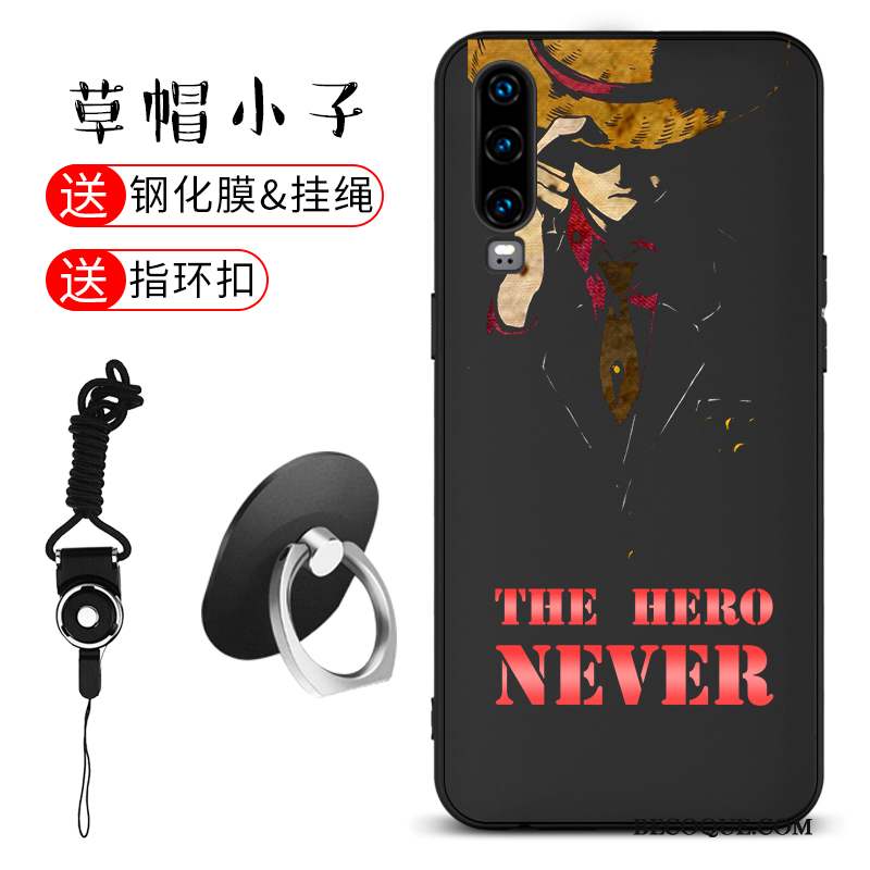 Huawei P30 Coque Tout Compris Noir Charmant Étui Incassable Très Mince