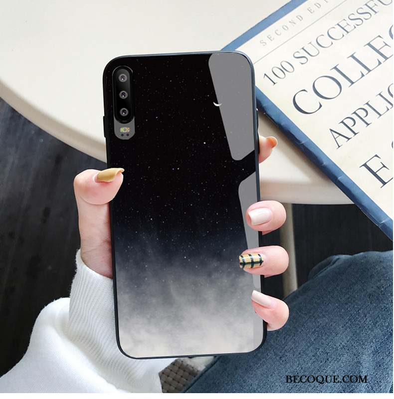 Huawei P30 Coque Verre Trempé Personnalité Miroir Étui Clair Tout Compris