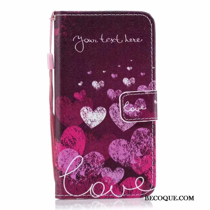 Huawei P30 Coque Étui En Cuir Rose Dessin Animé Téléphone Portable Peinture Tendance