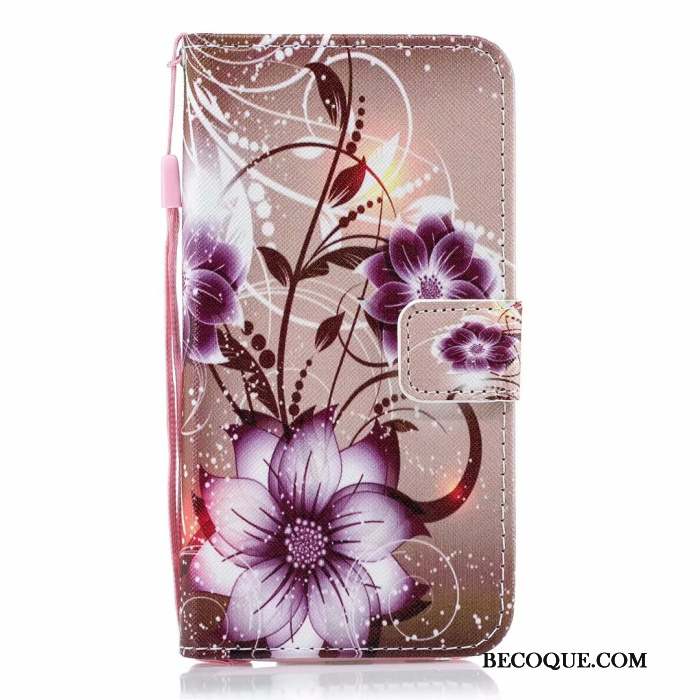 Huawei P30 Coque Étui En Cuir Rose Dessin Animé Téléphone Portable Peinture Tendance