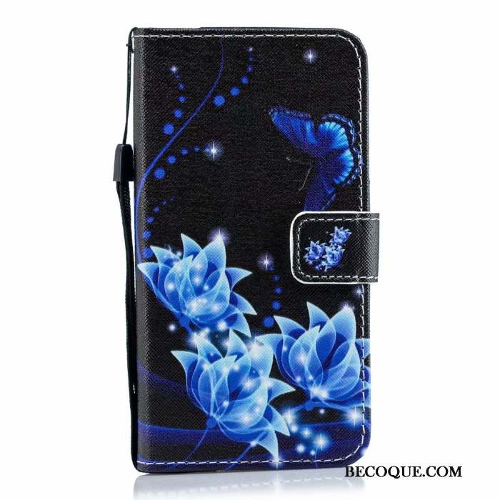 Huawei P30 Coque Étui En Cuir Rose Dessin Animé Téléphone Portable Peinture Tendance