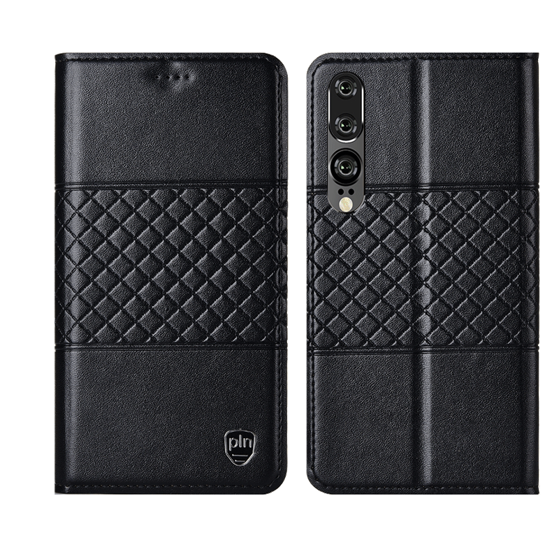 Huawei P30 Cuir Véritable Étui Protection Étui En Cuir Coque Téléphone Portable