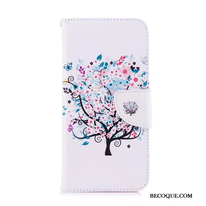 Huawei P30 Jeunesse Coque De Téléphone Peinture Étui En Cuir Blanc Protection