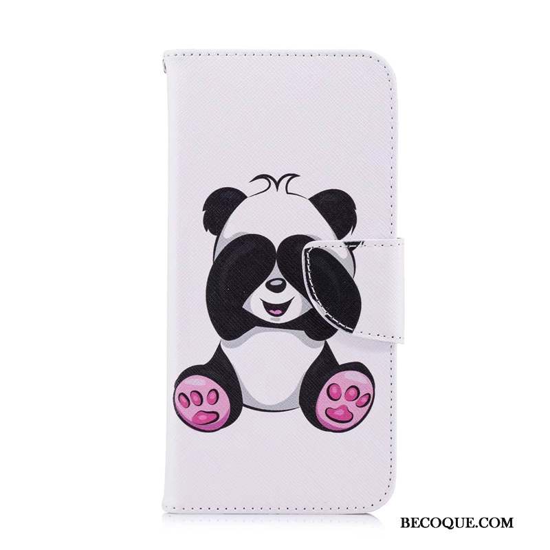 Huawei P30 Lite Blanc Coque De Téléphone Housse Protection Peinture Étui En Cuir