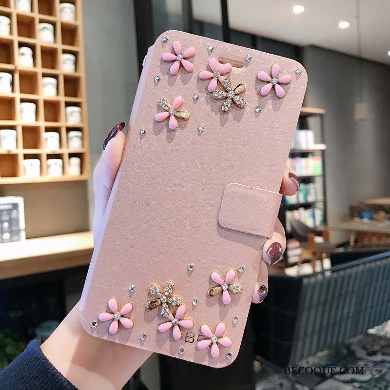 Huawei P30 Lite Coque Charmant Étui Étui En Cuir Ornements Suspendus Blanc Protection