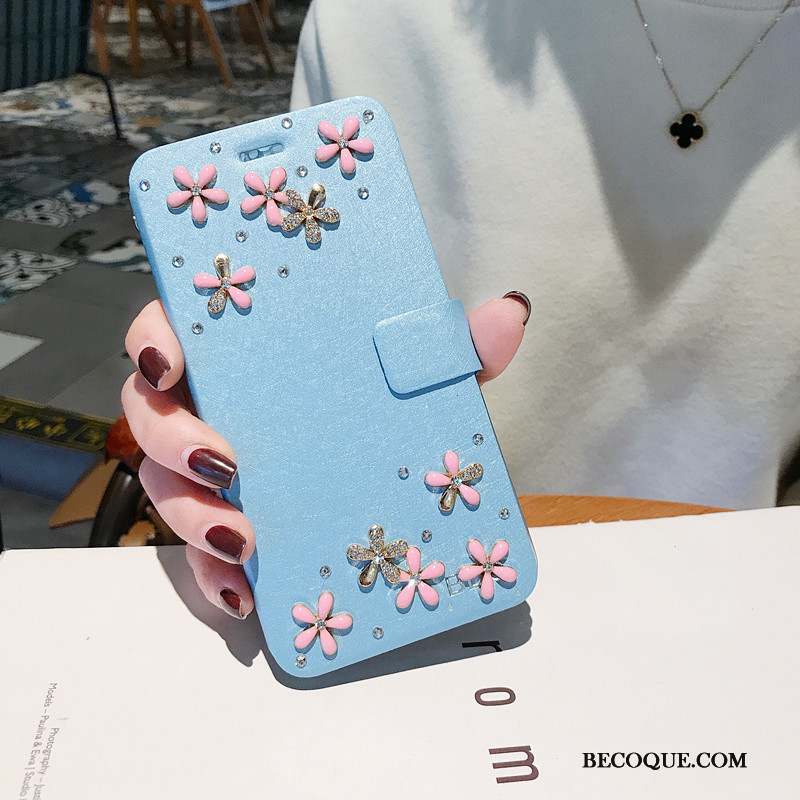 Huawei P30 Lite Coque Charmant Étui Étui En Cuir Ornements Suspendus Blanc Protection