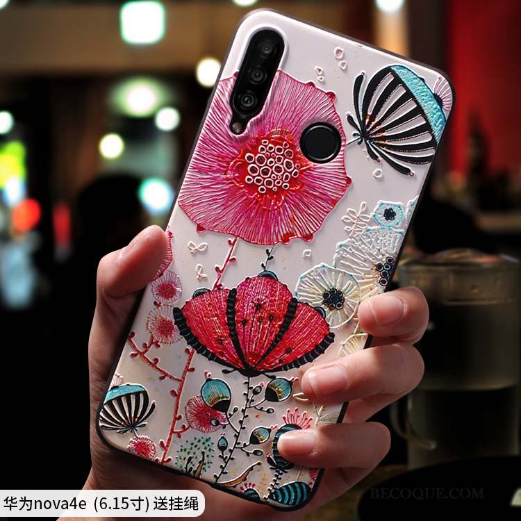 Huawei P30 Lite Coque Fluide Doux Ornements Suspendus Tout Compris Étui Créatif Marque De Tendance