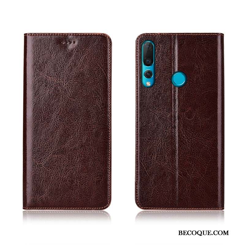 Huawei P30 Lite Coque Modèle Fleurie Fluide Doux Bleu Clamshell Incassable Tout Compris