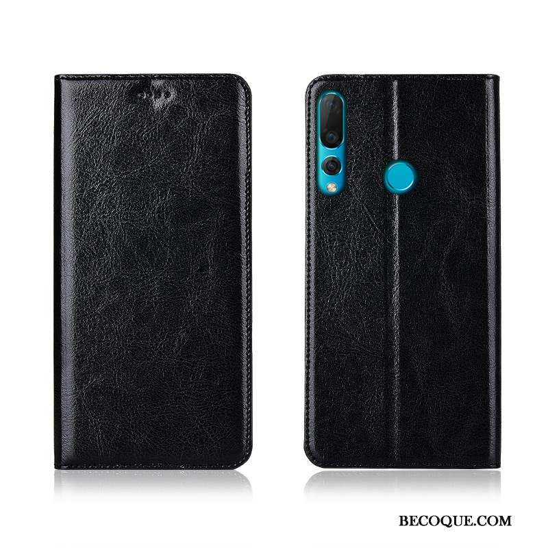 Huawei P30 Lite Coque Modèle Fleurie Fluide Doux Bleu Clamshell Incassable Tout Compris