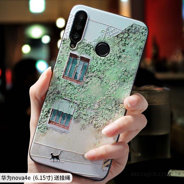 Huawei P30 Lite Coque Personnalité Incassable Nouveau Frais Vert Protection