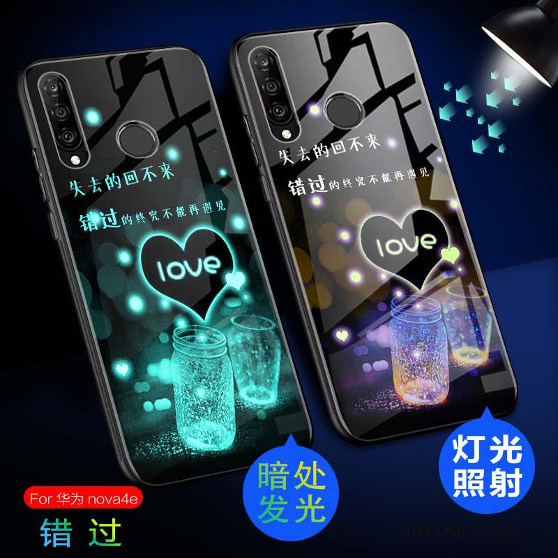 Huawei P30 Lite Coque Tout Compris Charmant Incassable Délavé En Daim Lumineuses Étui