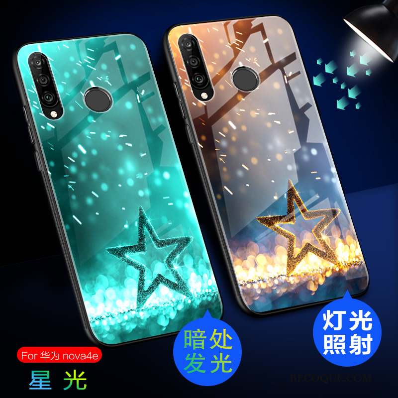 Huawei P30 Lite Coque Tout Compris Charmant Incassable Délavé En Daim Lumineuses Étui