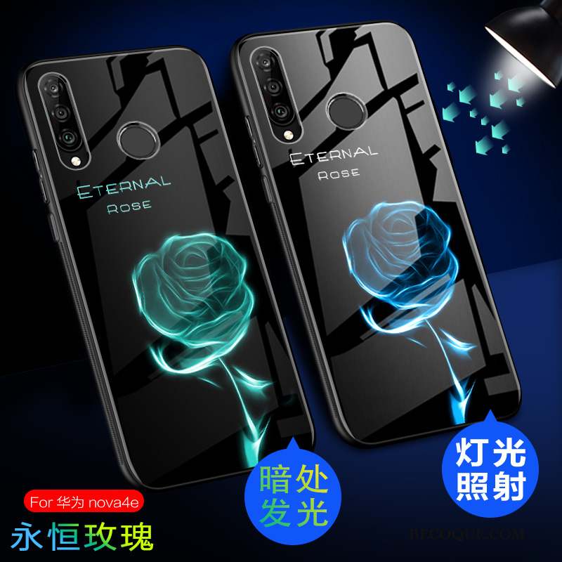 Huawei P30 Lite Coque Tout Compris Charmant Incassable Délavé En Daim Lumineuses Étui