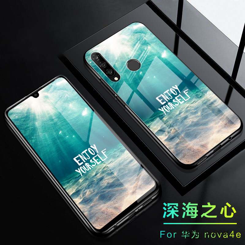 Huawei P30 Lite Coque Tout Compris Charmant Incassable Délavé En Daim Lumineuses Étui