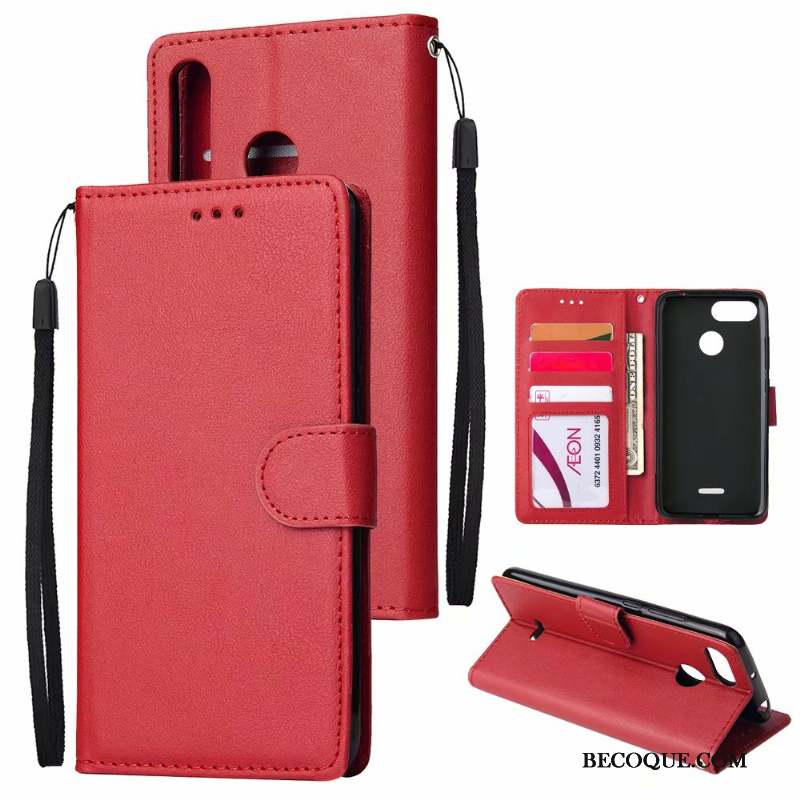 Huawei P30 Lite Coque Tout Compris Clamshell Couleur Unie Silicone Vin Rouge Protection