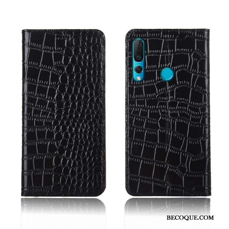 Huawei P30 Lite Crocodile Téléphone Portable Étui Incassable Cuir Véritable Coque