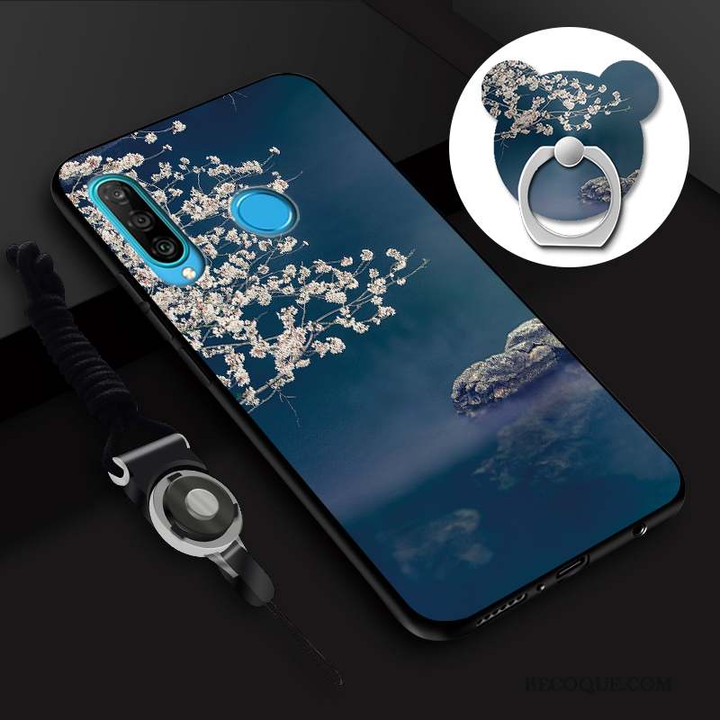 Huawei P30 Lite Mode Fluide Doux Étui Créatif Coque Incassable