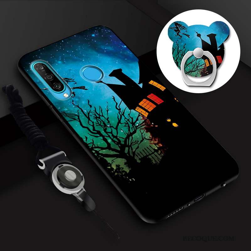 Huawei P30 Lite Mode Fluide Doux Étui Créatif Coque Incassable