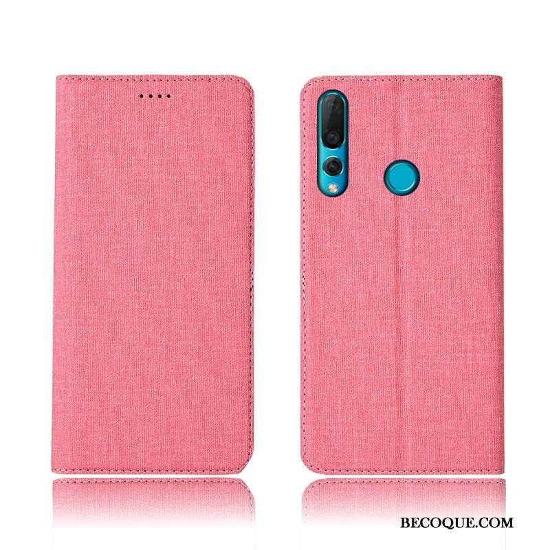 Huawei P30 Lite Protection Coque Lin Clamshell Nouveau Étui En Cuir