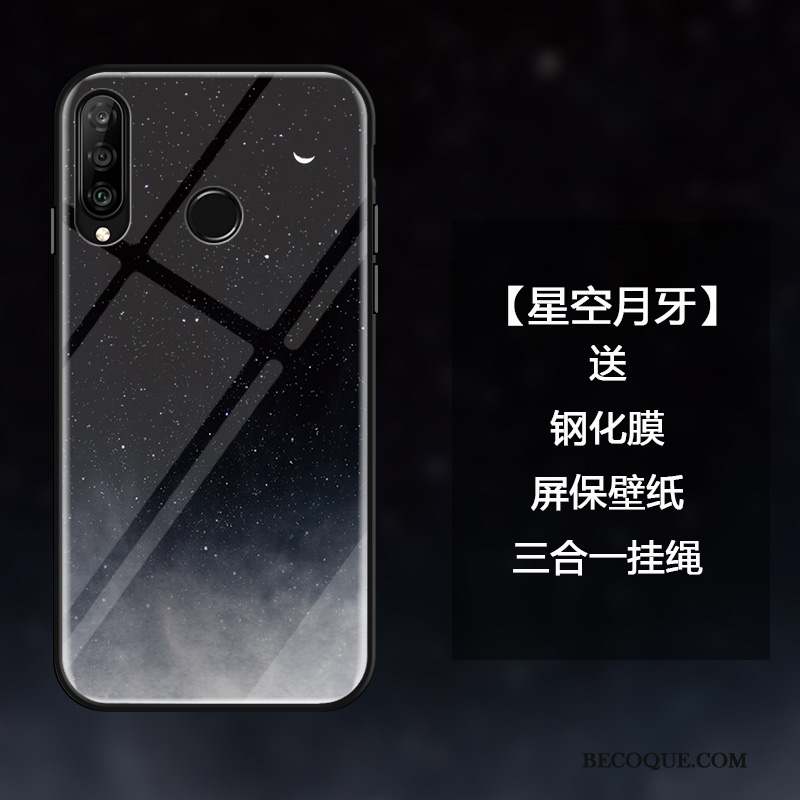 Huawei P30 Lite Simple Étui Créatif Coque De Téléphone Mois Luxe