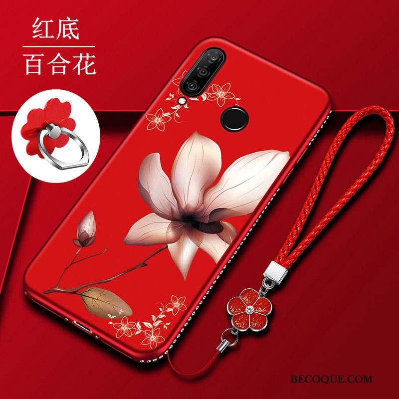 Huawei P30 Lite Tendance Incassable Étui Coque Téléphone Portable Noir