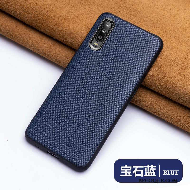 Huawei P30 Marque De Tendance Cuir Véritable Coque De Téléphone Mode Créatif Protection