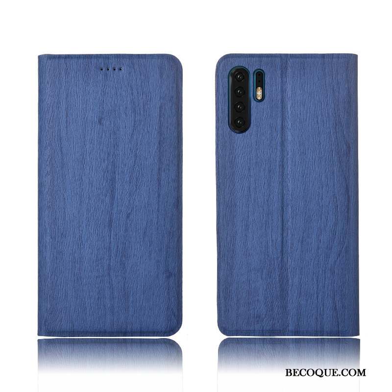 Huawei P30 Pro Coque Clamshell Étui En Cuir Rouge Silicone Arbres Modèle Fleurie