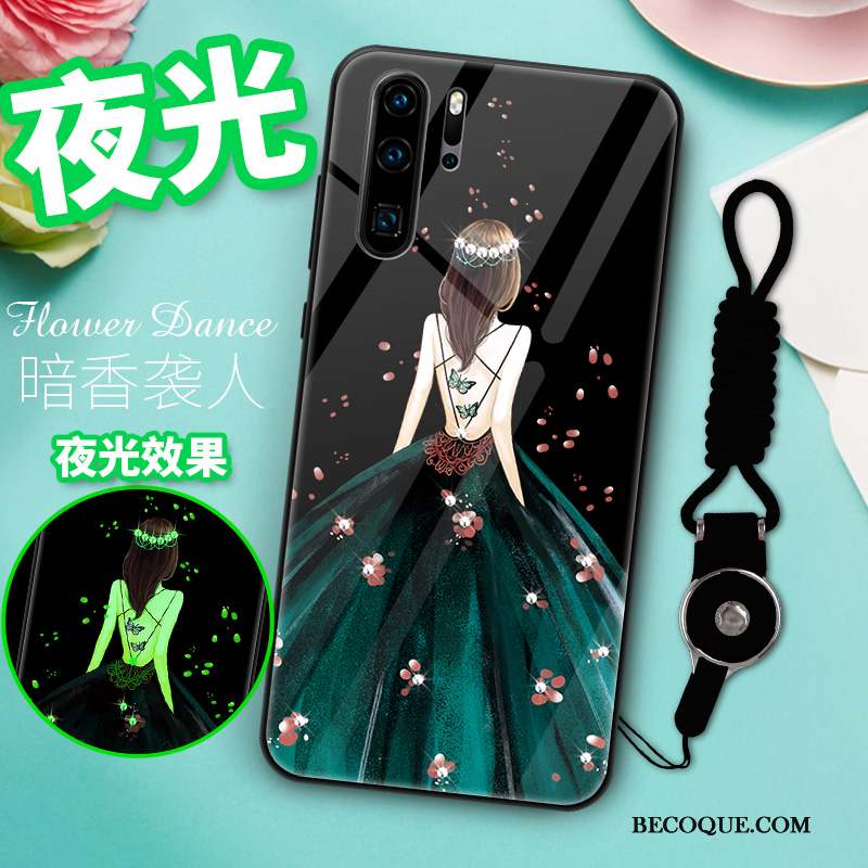 Huawei P30 Pro Coque Créatif Miroir Incassable Silicone Tout Compris Verre