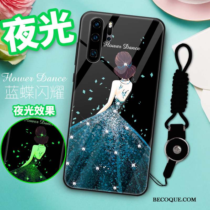 Huawei P30 Pro Coque Créatif Miroir Incassable Silicone Tout Compris Verre