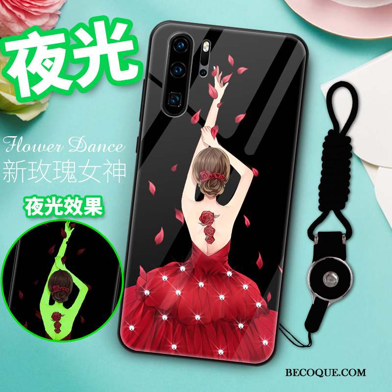 Huawei P30 Pro Coque Créatif Miroir Incassable Silicone Tout Compris Verre