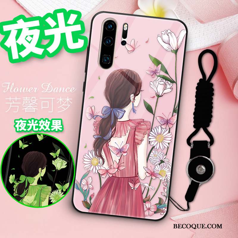 Huawei P30 Pro Coque Créatif Miroir Incassable Silicone Tout Compris Verre