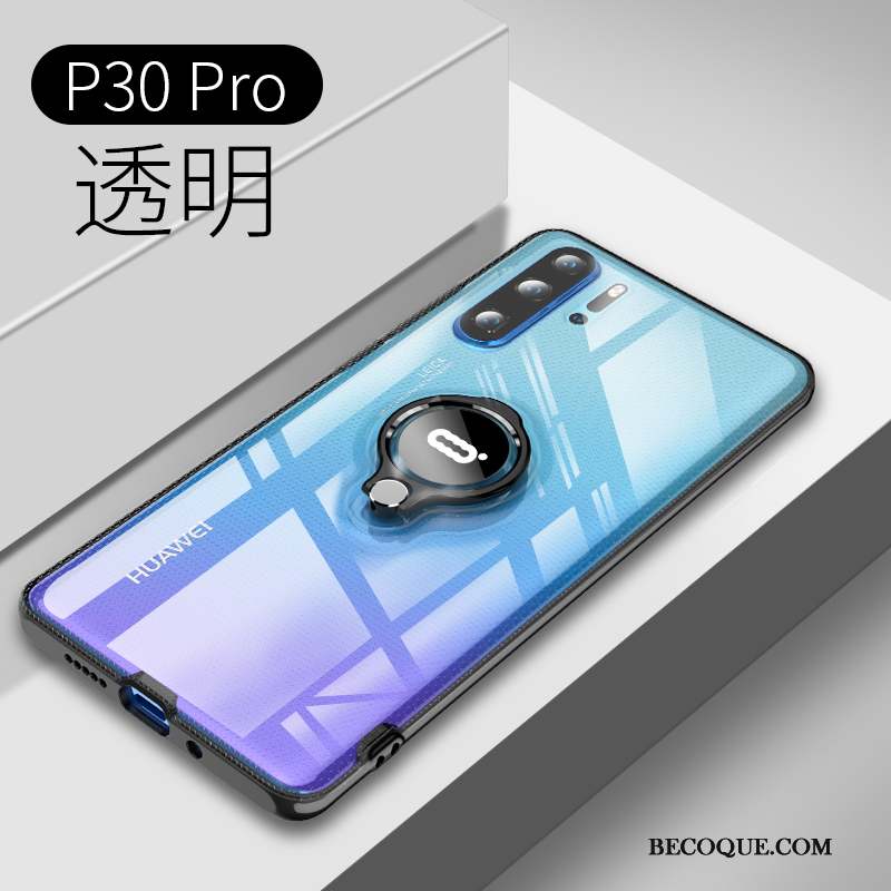 Huawei P30 Pro Coque Incassable Fluide Doux Magnétisme Tendance Protection Téléphone Portable