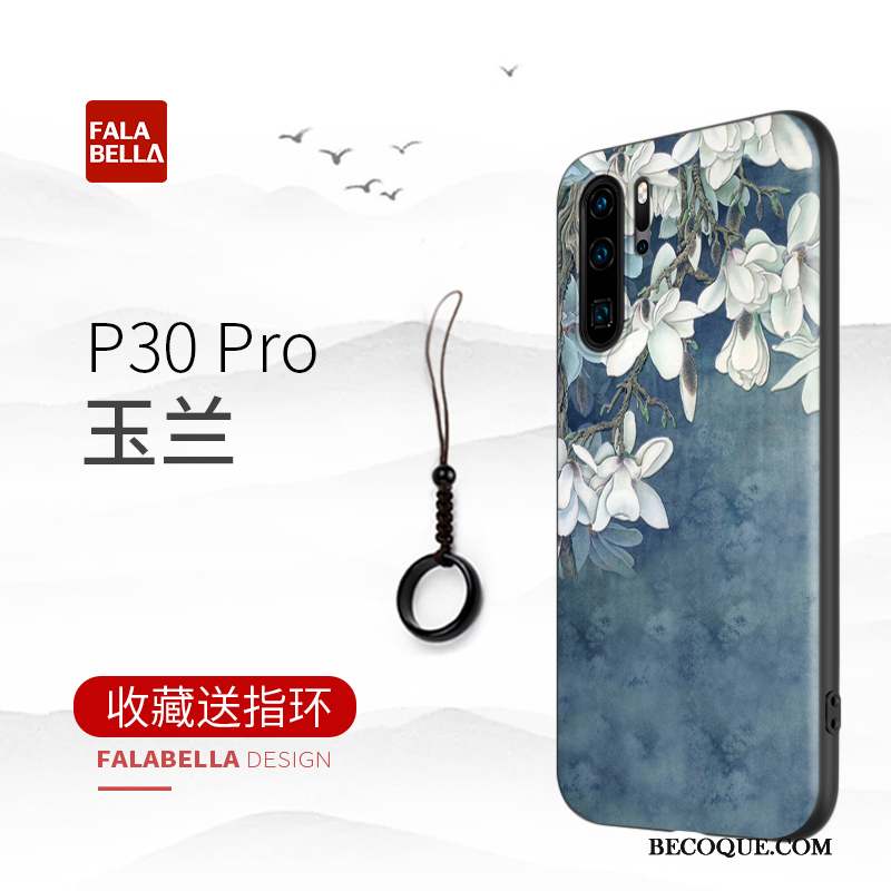 Huawei P30 Pro Coque Silicone Style Chinois Tout Compris Créatif Incassable Marque De Tendance