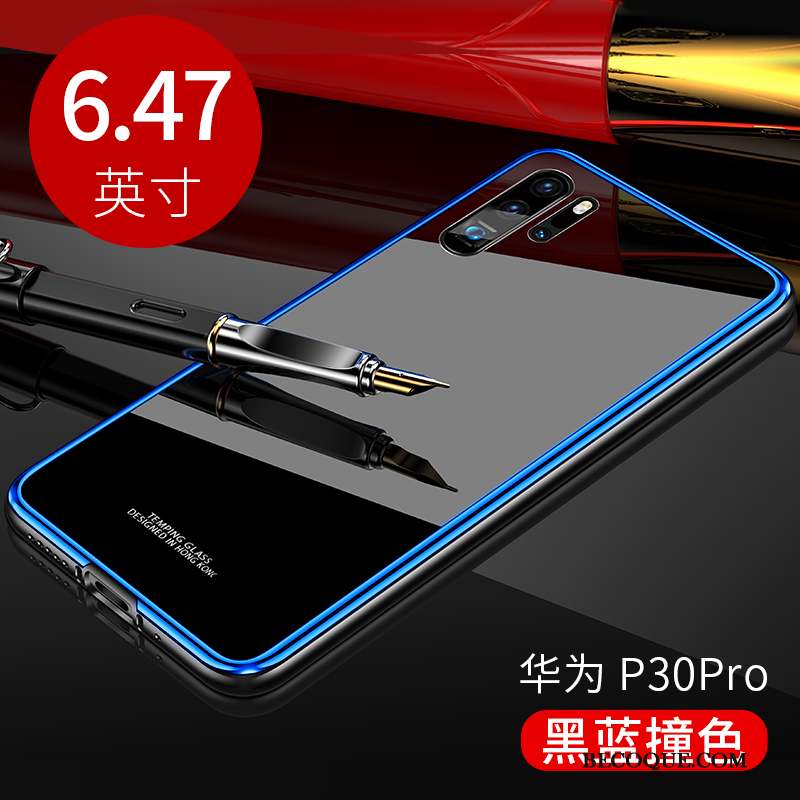Huawei P30 Pro Coque Tout Compris Verre Métal Luxe Étui Protection