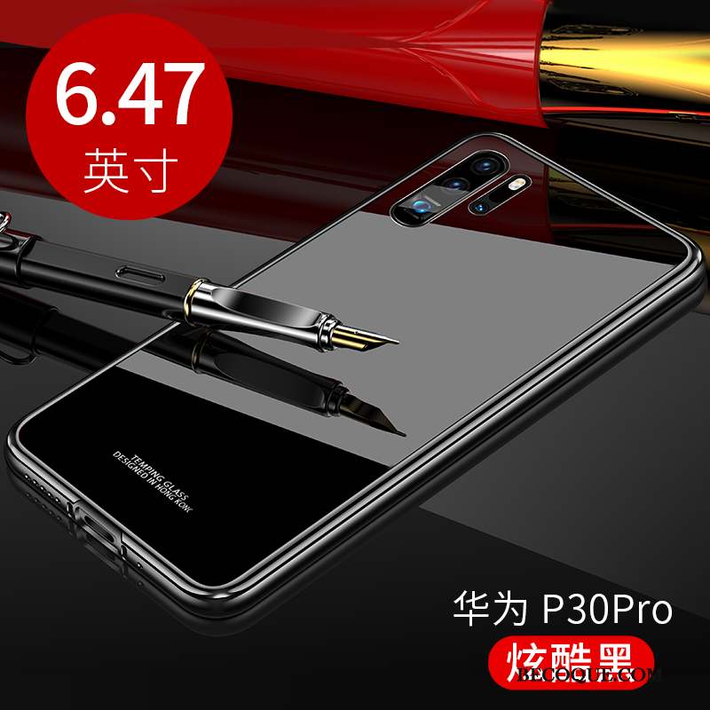 Huawei P30 Pro Coque Tout Compris Verre Métal Luxe Étui Protection