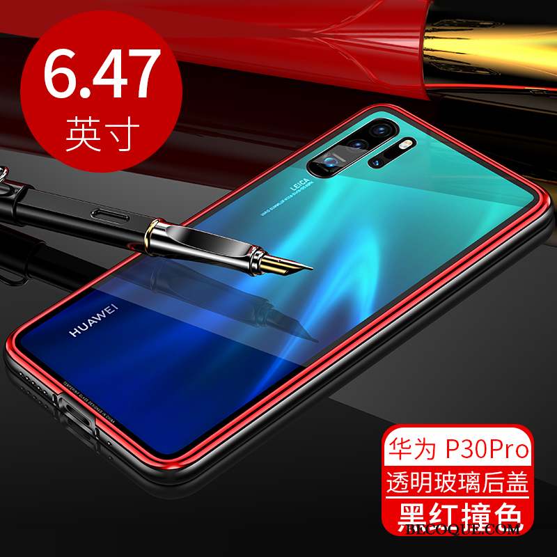 Huawei P30 Pro Coque Tout Compris Verre Métal Luxe Étui Protection