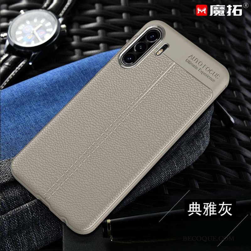 Huawei P30 Pro Coque Étui Fluide Doux Protection Nouveau Étui En Cuir Noir