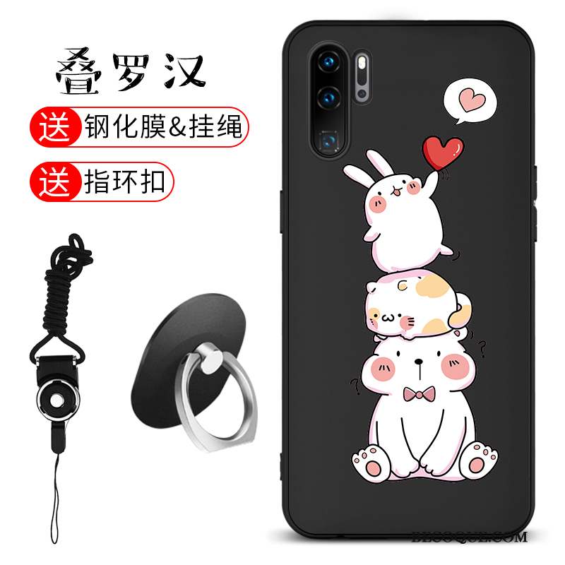 Huawei P30 Pro Incassable Tout Compris Noir Coque De Téléphone Très Mince Marque De Tendance