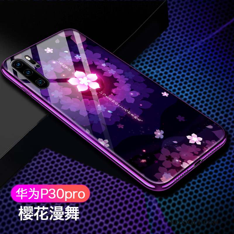 Huawei P30 Pro Personnalité Incassable Miroir Noir Coque De Téléphone Ornements Suspendus