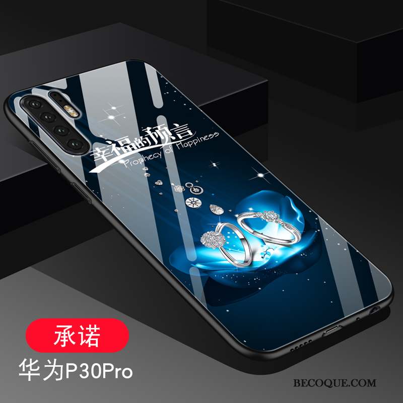 Huawei P30 Pro Tout Compris Coque De Téléphone Incassable Personnalité Marque De Tendance Verre