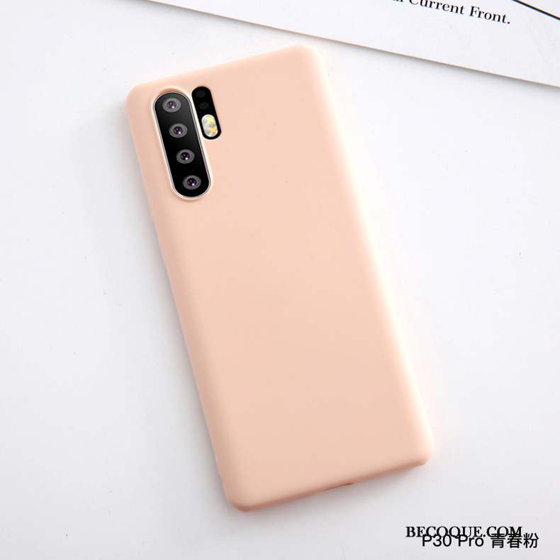 Huawei P30 Pro Tout Compris Silicone Étui En Cuir Incassable Rouge Coque De Téléphone