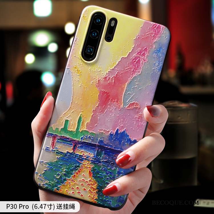 Huawei P30 Pro Tout Compris Étui Très Mince Silicone Incassable Coque De Téléphone