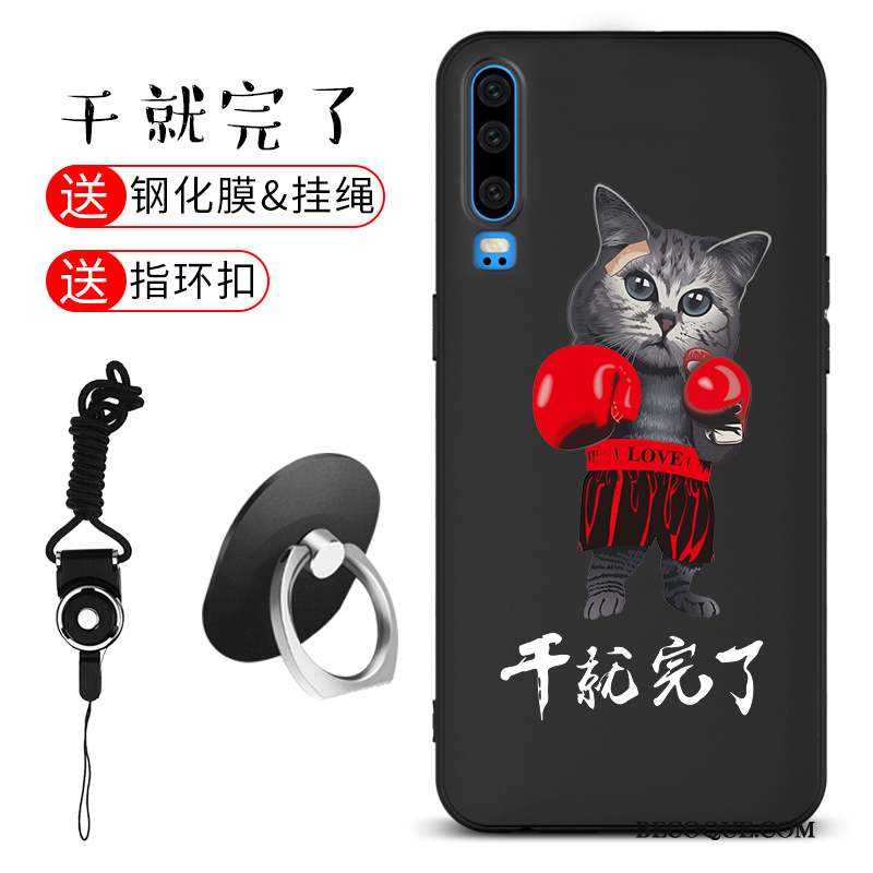 Huawei P30 Silicone Personnalité Téléphone Portable Coque Fluide Doux Incassable