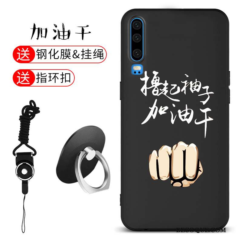 Huawei P30 Silicone Personnalité Téléphone Portable Coque Fluide Doux Incassable