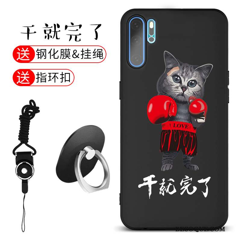 Huawei P30 Silicone Personnalité Téléphone Portable Coque Fluide Doux Incassable