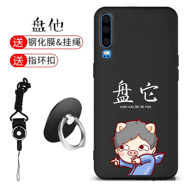 Huawei P30 Silicone Personnalité Téléphone Portable Coque Fluide Doux Incassable