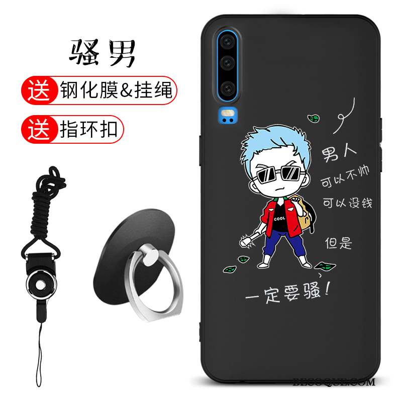 Huawei P30 Silicone Personnalité Téléphone Portable Coque Fluide Doux Incassable