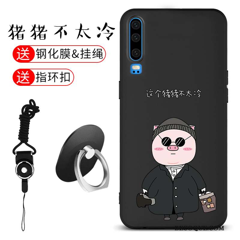 Huawei P30 Silicone Personnalité Téléphone Portable Coque Fluide Doux Incassable